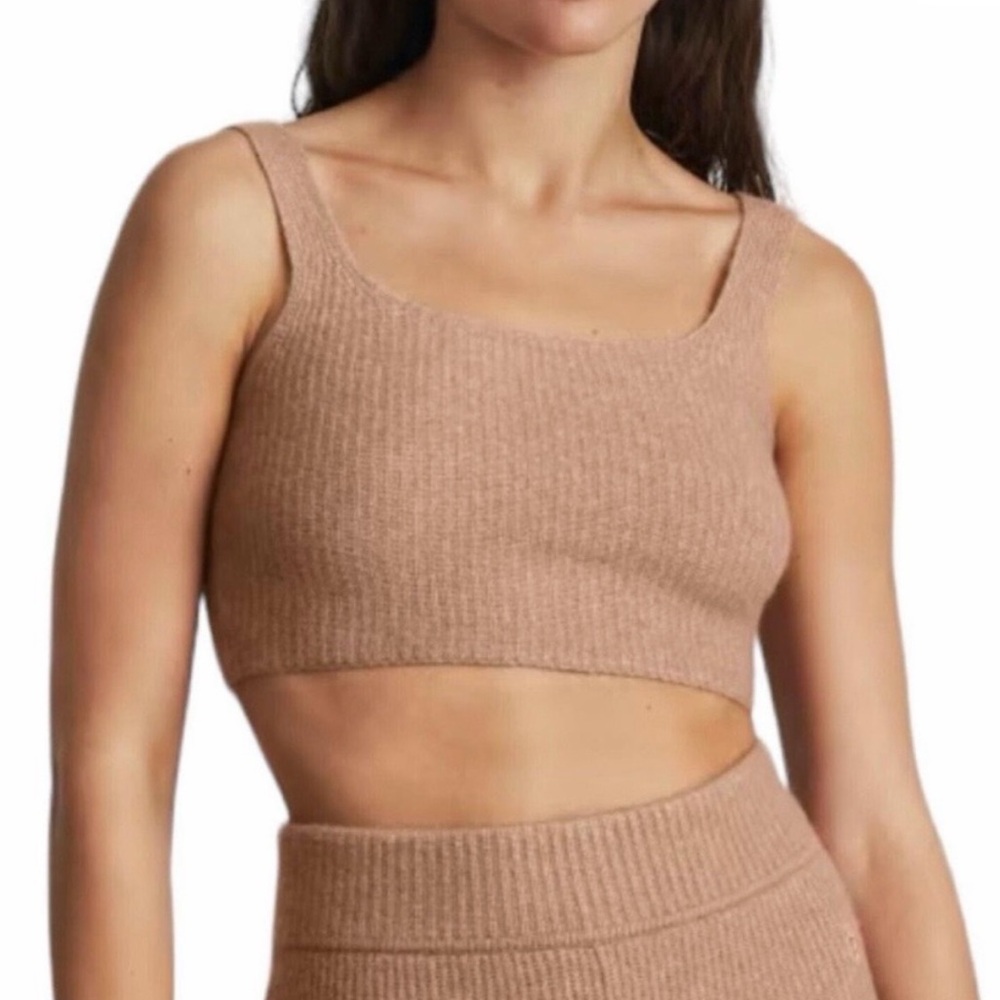 NWT EVERLANE THE COZY-STRETCH TANK IN CAMEL SIZE XXS